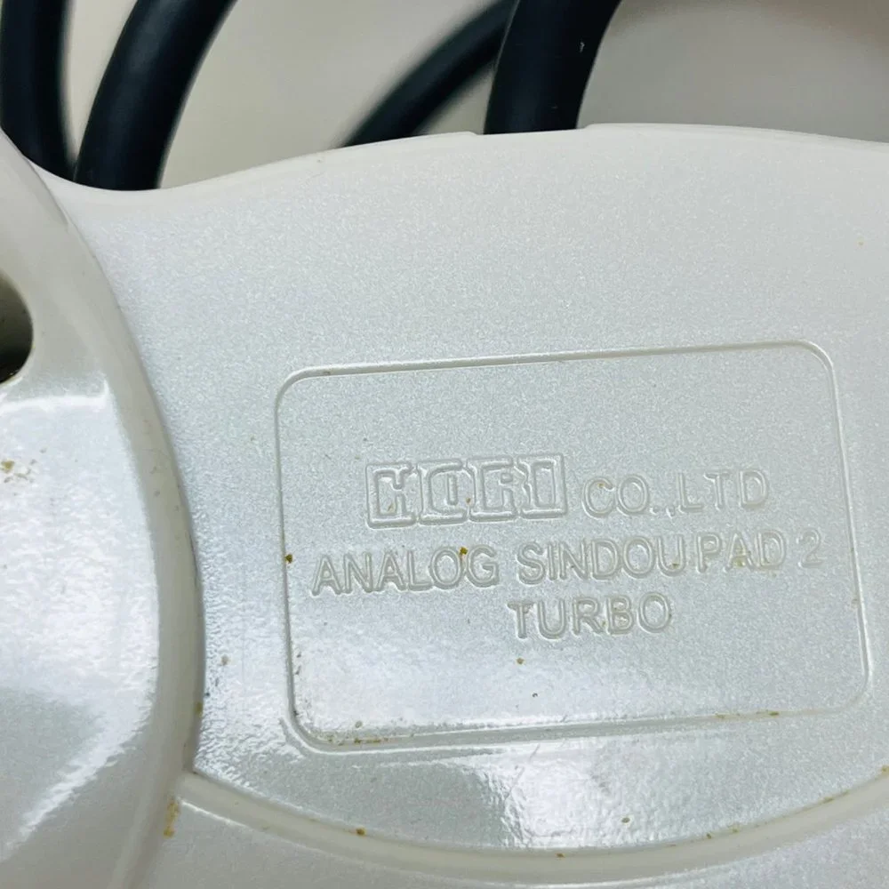 PlayStation 2 PS2 Hori Analog Sindou Pad 2 Black Tested Working Rare Pearl White